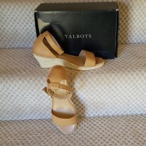 Talbots Lyndsay Leather Espadrille 9 1/2M